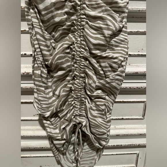 Motel Rocks Ruched Zebra Print Dress - Picture 3 of 5
